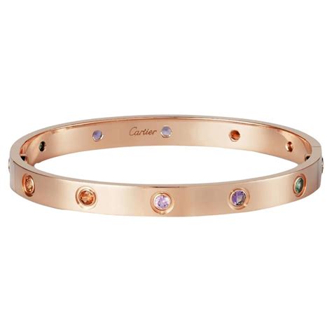 cartier rainbow love bracelet|cartier love bangle for sale.